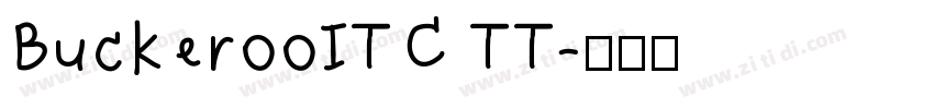 BuckerooITC TT字体转换